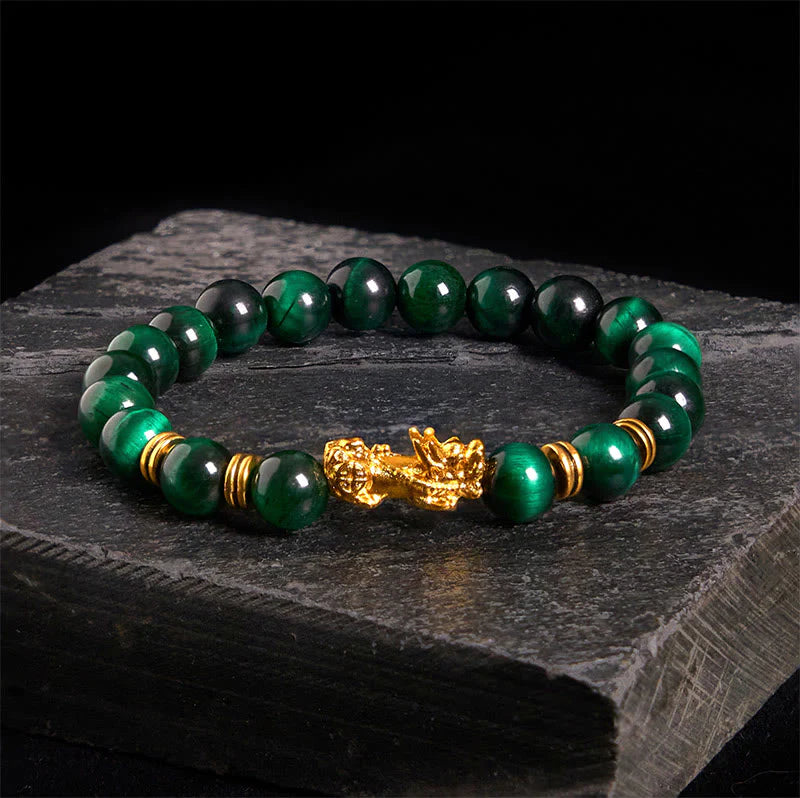 FREE Today: Wealth and Courage Various Color Tiger Eye Beads Pixiu Bracelet
