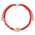 Buddha Stones Tibetan Handmade OM Mindfulness Red String Bracelet (Extra 30% Off | USE CODE: FS30)