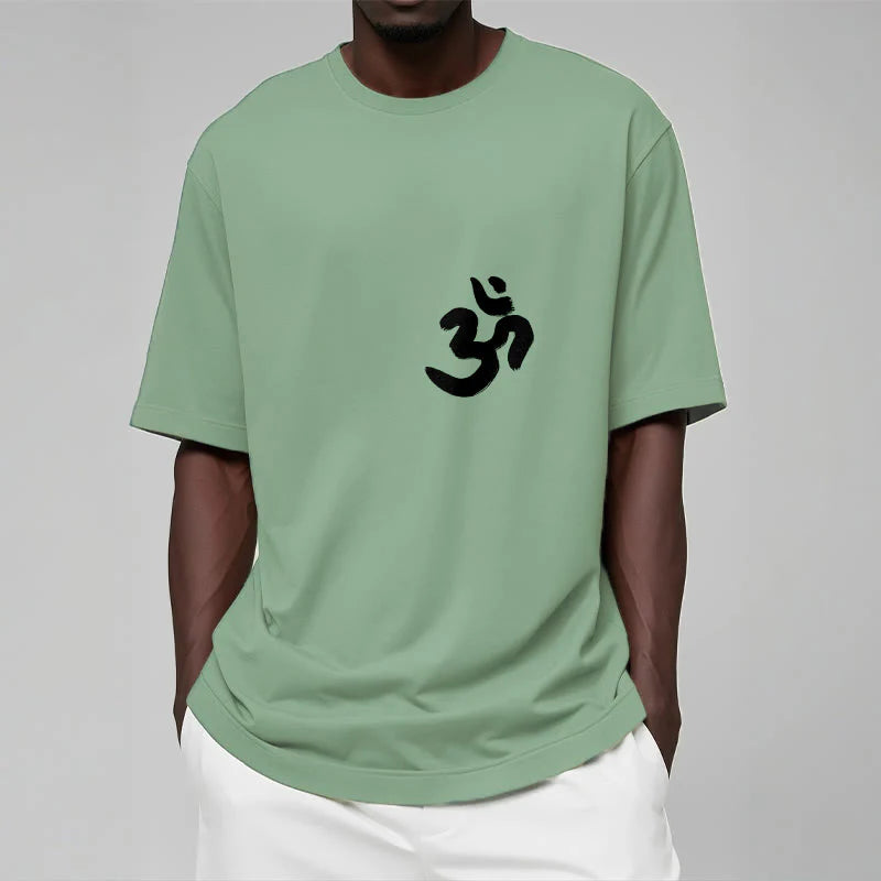 Buddha Stones Om Symbol Sanskrit Tee T-shirt