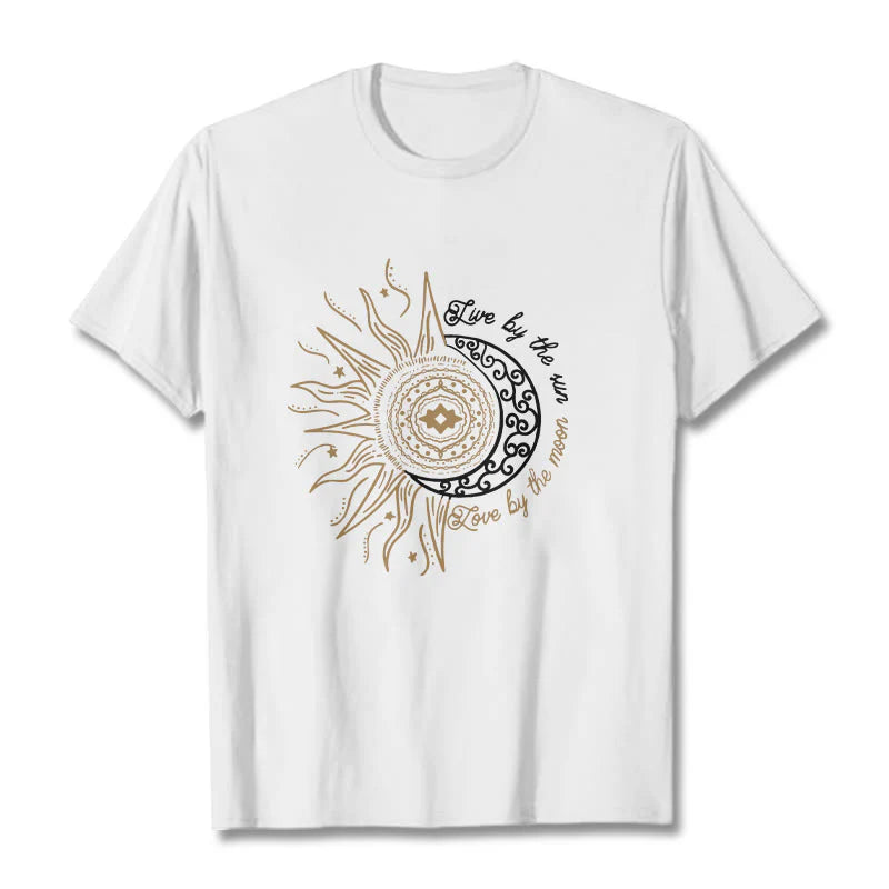 Buddha Stones Live By The Sun Love By The Moon Tee T-shirt