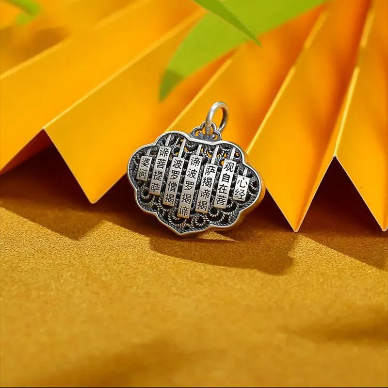 Buddha Stones Lotus Auspicious Cloud New Beginning Necklace Pendant Ring (Extra 30% Off | USE CODE: FS30)
