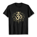 Buddha Stones Om Symbol Vines Lotus Flower Tee T-shirt