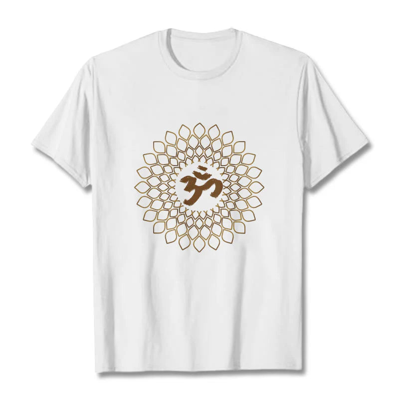 Buddha Stones Rhombus OM Design Tee T-shirt