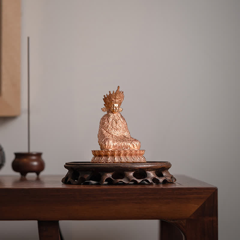 Buddha Stones Shakyamuni Figurine Compassion Handmade Copper Statue Decoration