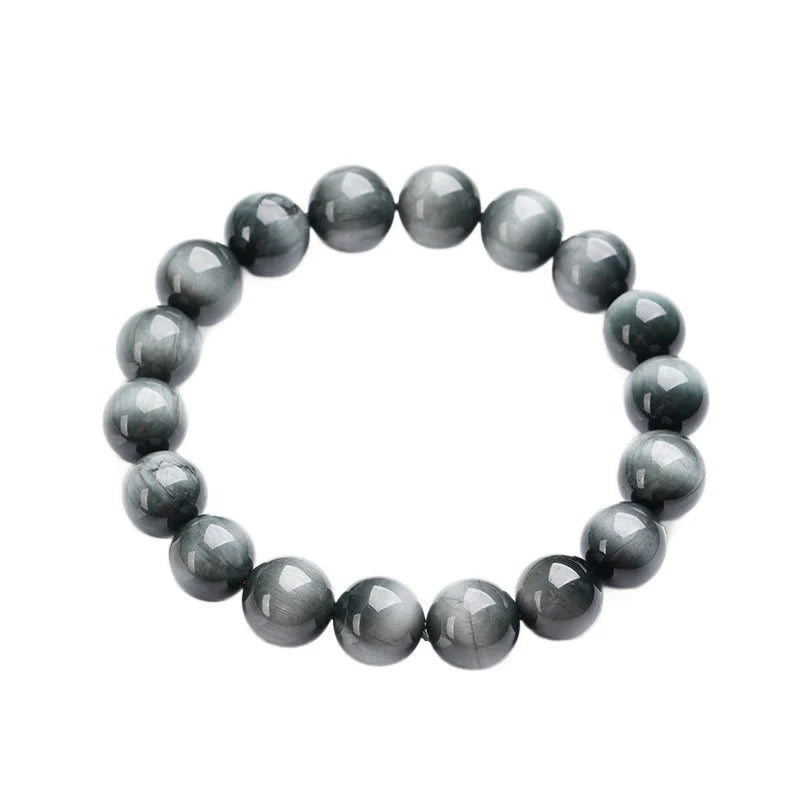 Buddha Stones Eagle's Eye Stone Positive Calm Beaded Bracelet