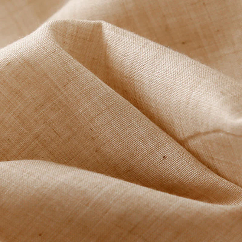 Buddha Stones Casual Plain Color Chinese Frog Button Cotton Linen Women's Wide Leg Pants