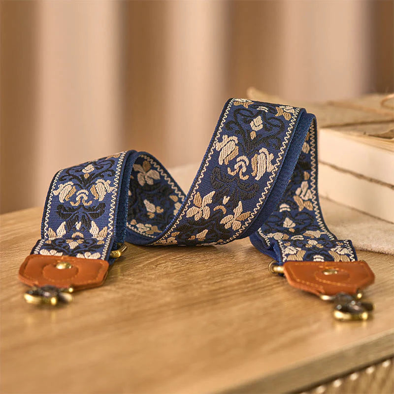Buddha Stones Flower Geometric Embroidery Adjustable Handbags Crossbody Shoulder Bag Straps Replacement