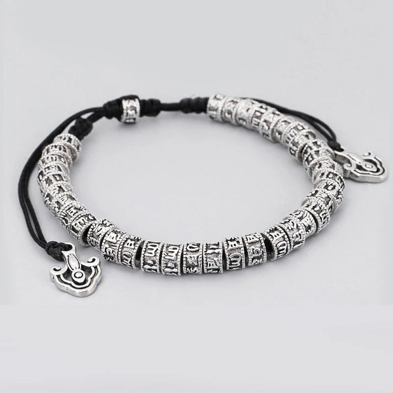 Buddha Stones Handmade Tibetan Mantra Purity Bracelet