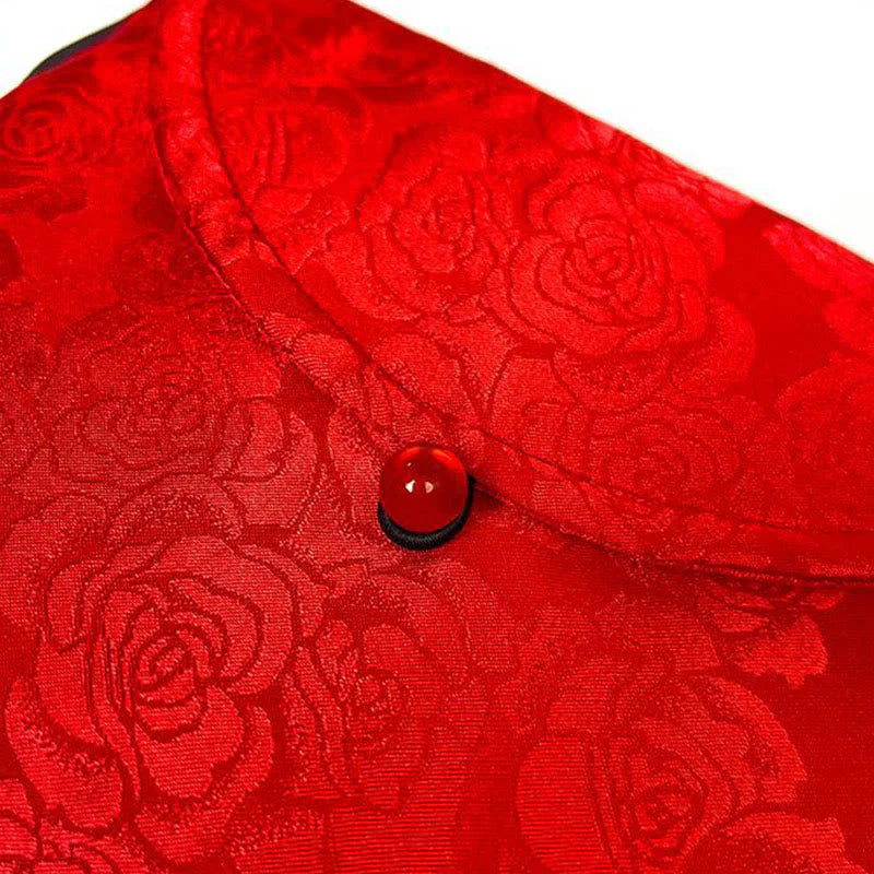 Buddha Stones Retro Flowers Pattern Polyester Cotton Embroidery Crossbody Bag Hangbags