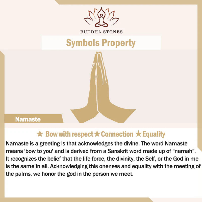Buddha Stones 925 Sterling Silver Namaste Equality Stud Earrings