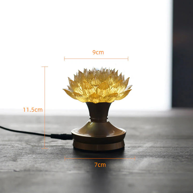 Buddha Stones Lotus Liuli Glass Copper Brass New Begining Home Decoration