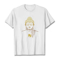 Buddha Stones Swastika Pattern Golden Buddha Cotton Tee T-shirt