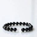 Buddha Stones Black Tourmaline Crystal Zodiac Animal Design Resilience Bracelet