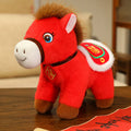 Buddha Stones Year Of The Horse Fu Character Plush Horse Doll Prosperity Fortune Home Decoration