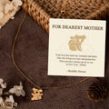 Buddha Stones FOR DEAREST MOTHER Koala Titanium Steel Calm Necklace Pendants Includes Gift Message Card