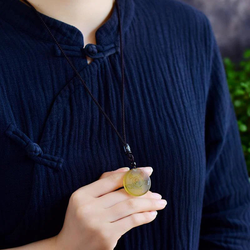 FREE Today: Feng Shui Liuli Yin Yang Protection Balance Pendant Necklace