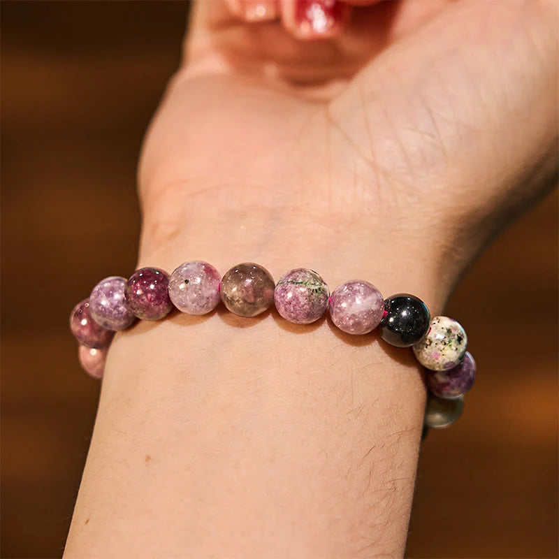 Buddha Stone Various Crystals Malachite Lazurite Lapis Lazuli Hemimorphite Calmness Bracelet