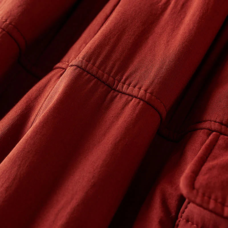 Buddha Stones Plain Women's Harem Thick Pants With Pockets