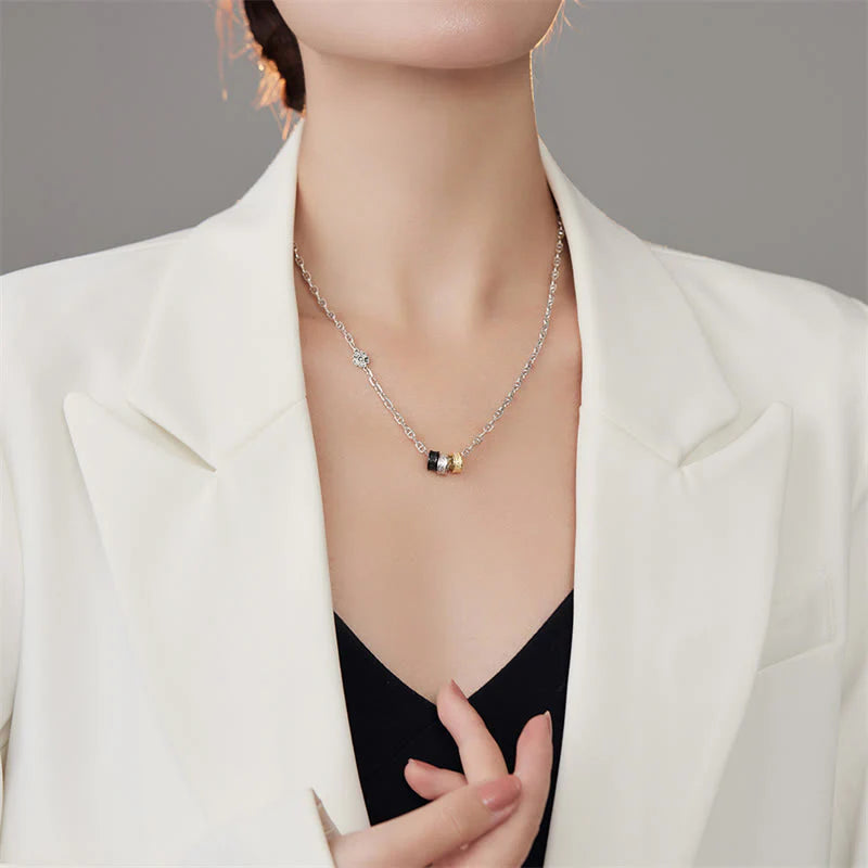 Buddha Stones 925 Sterling Silver Retro Tang Dynasty Flower Design Luck Energy Chain Necklace Pendant (Extra 35% Off | USE CODE: FS35)
