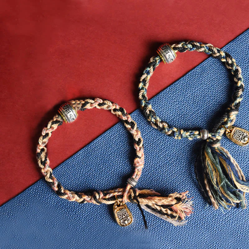 Buddha Stones Zakiram Goddess of Wealth Om Mani Padme Hum Peace Handmade Bracelet