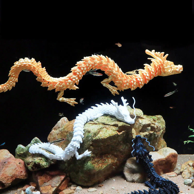 Buddha Stones Feng Shui Dragon Luminous 3D Printed Dragon Luck Success Home Decoration
