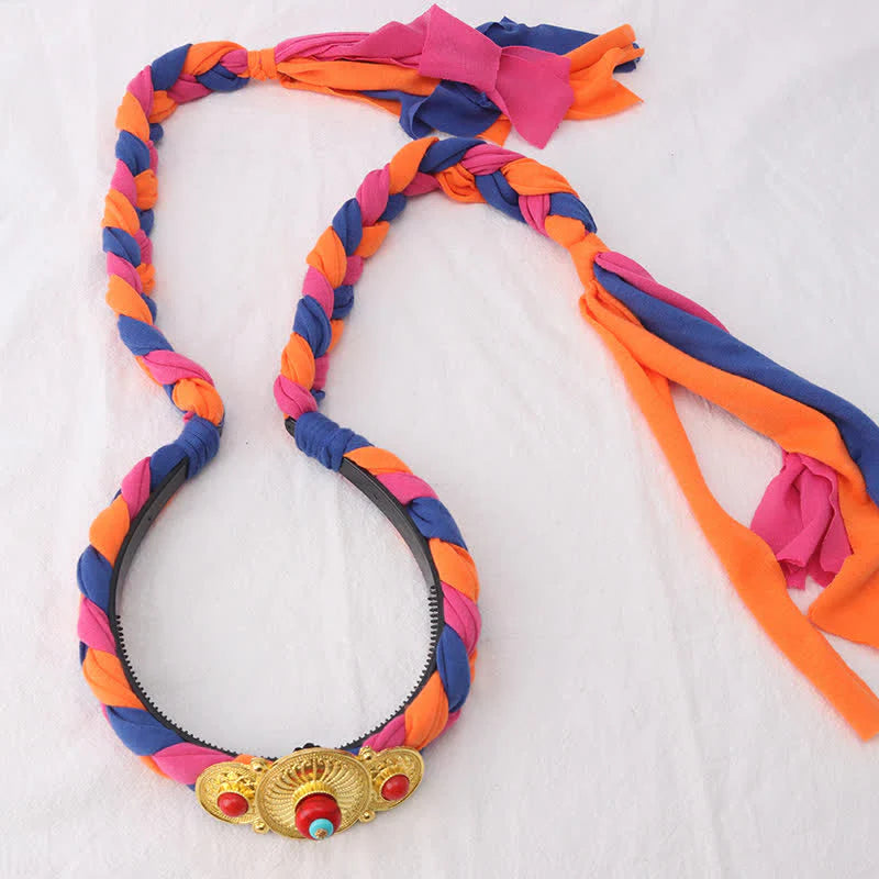 Tibetan Colorful Tassel Beads Hair Decoration Hair Accessories