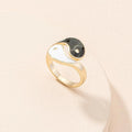 Yin Yang Symbol Adjustable Blessing Couple Ring