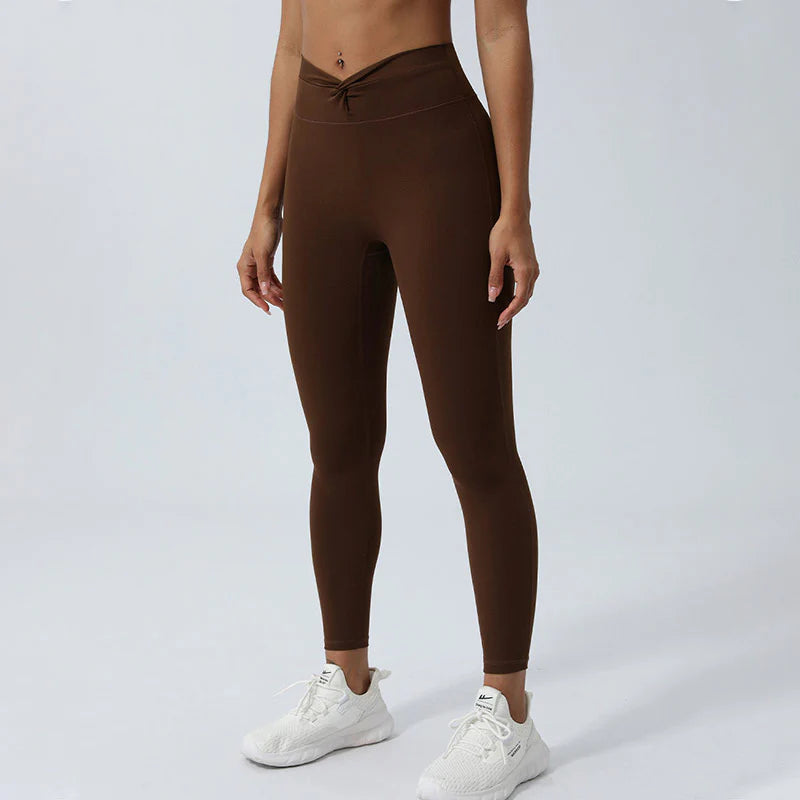 Buddha Stones Women Workout Long Sleeve Crisscross Backless Top Tee Leggings Sports Fitness Yoga Outfit