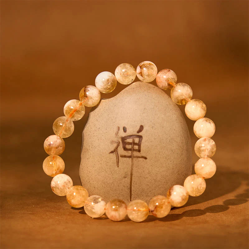 Buddha Stone Various Crystals Malachite Lazurite Lapis Lazuli Hemimorphite Calmness Bracelet