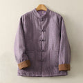 Buddha Stones Women's Solid Color Frog-Button Design Long Sleeve Jacket With Pockets