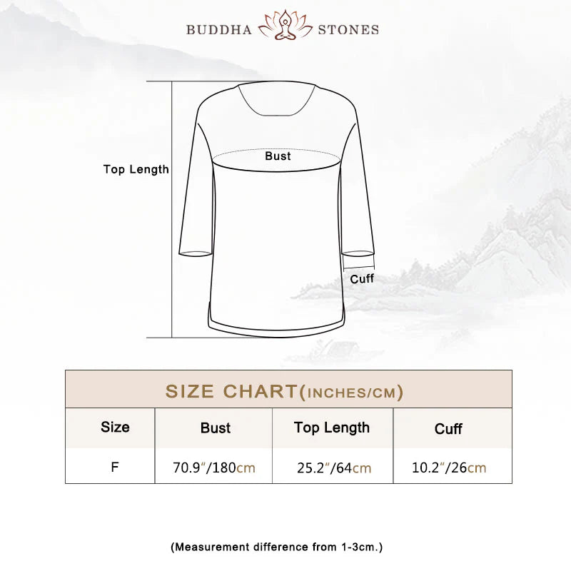 Buddha Stones Solid Color Three Quarter Sleeve Top Loose Tee T-Shirt