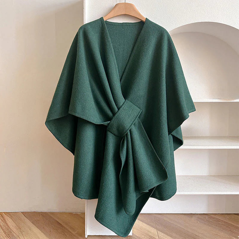 Buddha Stones Winter Solid Color Warm Cozy Split Scarf Shawl