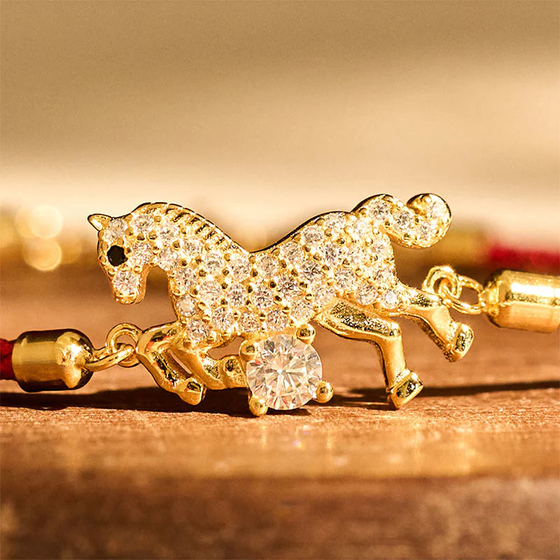 Buddha Stones Wishing You Success & Good Luck Year of the Horse String Includes Gift Message Card