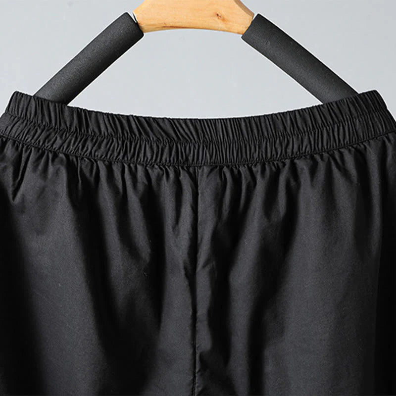 Buddha Stones Winter Elastic Waist Cotton Thermal Women's Cropped 7-8 Length Harem Pants With Pockets