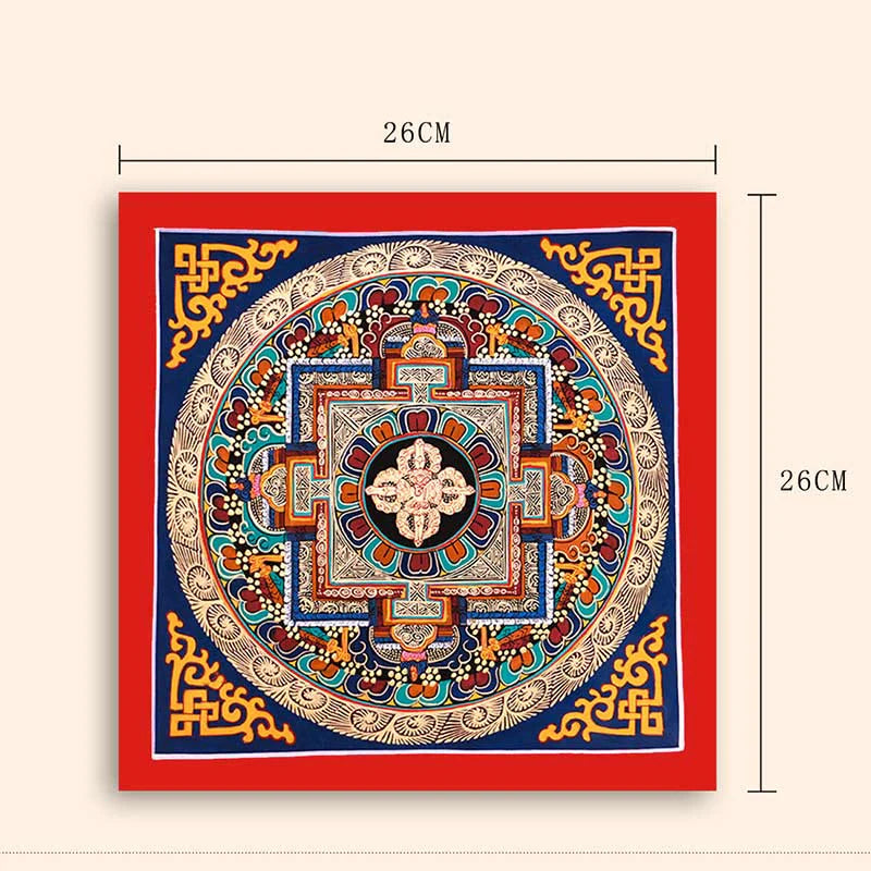Buddha Stones Tibetan Handmade Thangka Painting Blessing Thangka Blind Box Random Color Pattern
