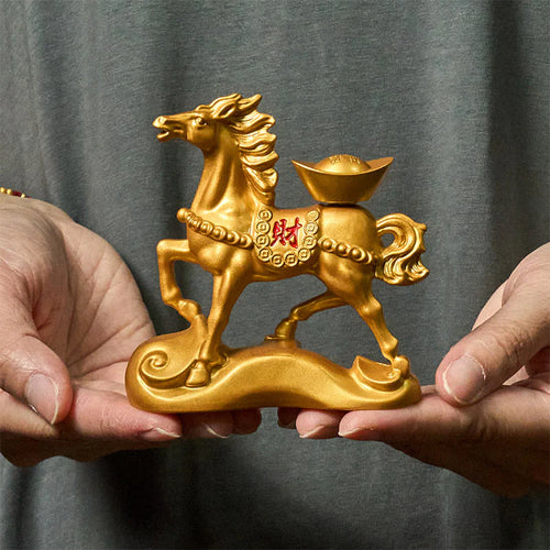 Buddha Stones Wishing You Success and Good Fortune Year of the Horse Decor Includes Gift Message Card