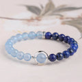 FREE Today: Healing and Serenity Natural Aquamarine Lapis Lazuli Bracelet