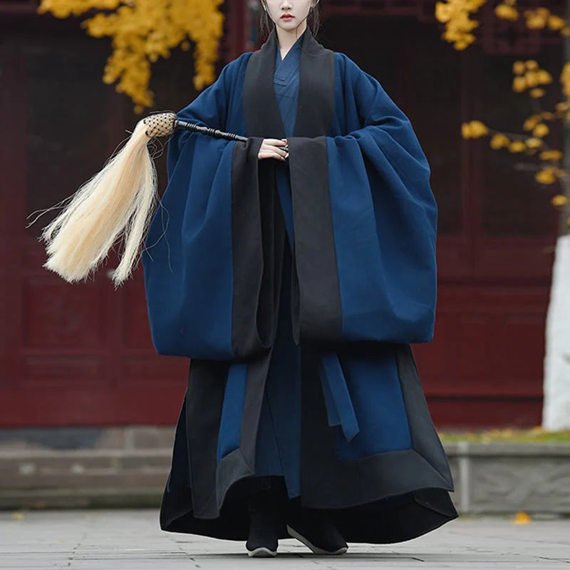 Buddha Stones Fall Winter Wudang Traditional Tai Chi Martial Arts Ceremony Linen Long Sleeve Unisex Taoist Long Robe