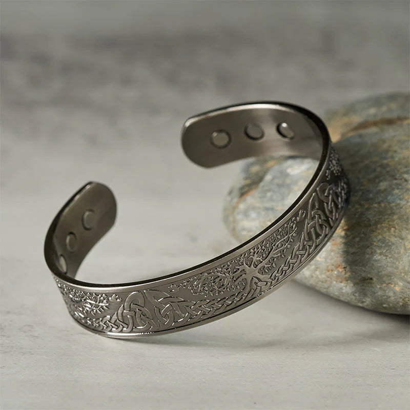 Buddha Stones The Tree Of Life Copper Open Balance Luck Cuff Bracelet Bangle