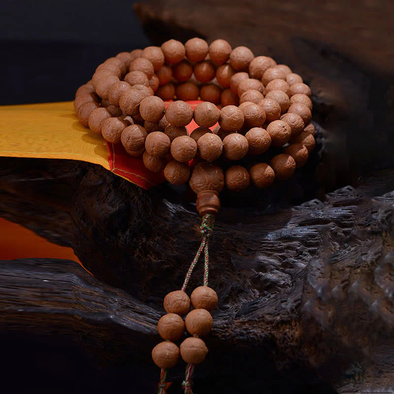 Buddha Stones 108 Mala Beads Nepal Bodhi Seed Luck Wealth Tassel Bracelet (Extra 30% Off | USE CODE: FS30)