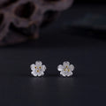 Buddha Stones 925 Sterling Silver Golden Stamens Balance Earrings