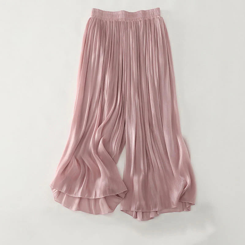 Buddha Stones Summer Plain Women's Polyester Pants