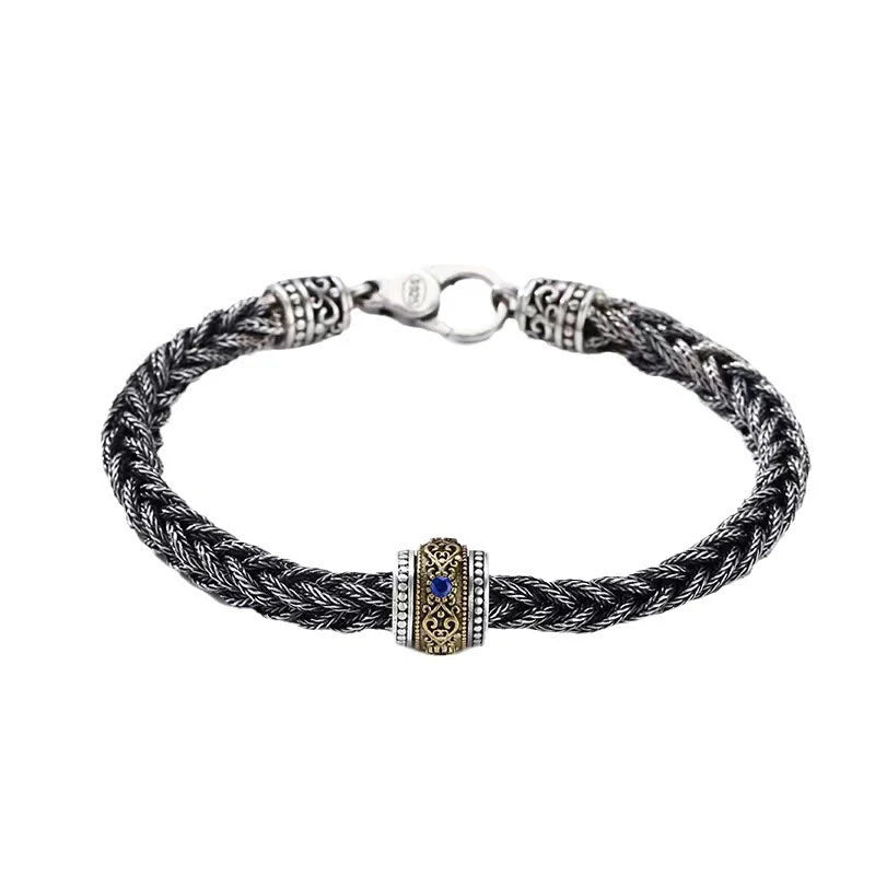 Buddha Stones Tibetan Twisted Design Copper Wealth Buckle Rotatable Bracelet (Extra 35% Off | USE CODE: FS35)