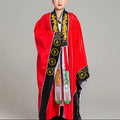Buddha Stones Wudang Embroidery Dragon Tiger Long Wide Sleeve Unisex Taoist Robe Kimono For Qigong Ceremony