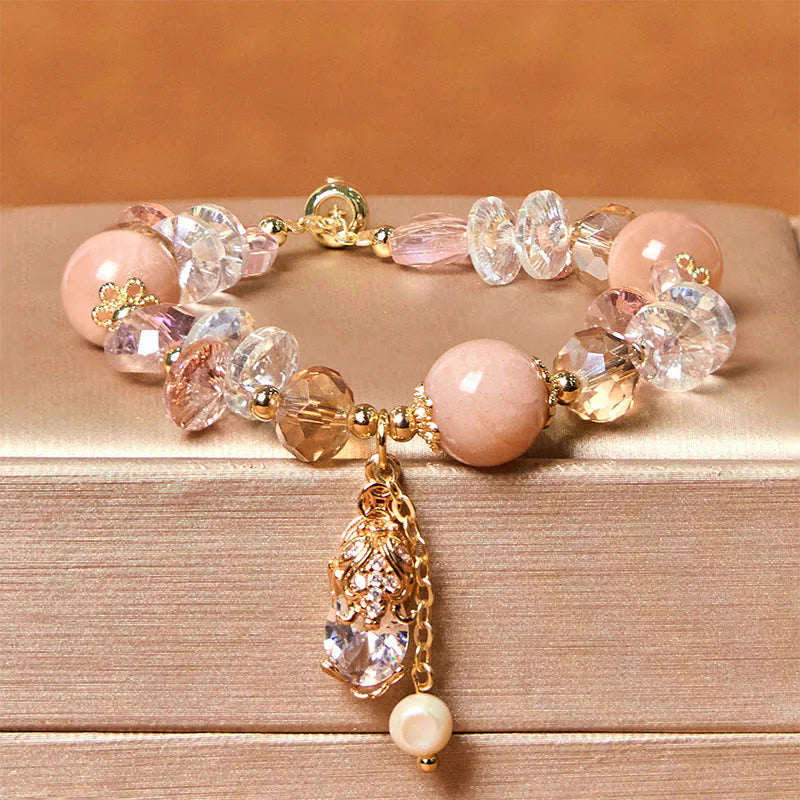 Buddha Stones Natural Sun Stone PiXiu Wealth Bracelet