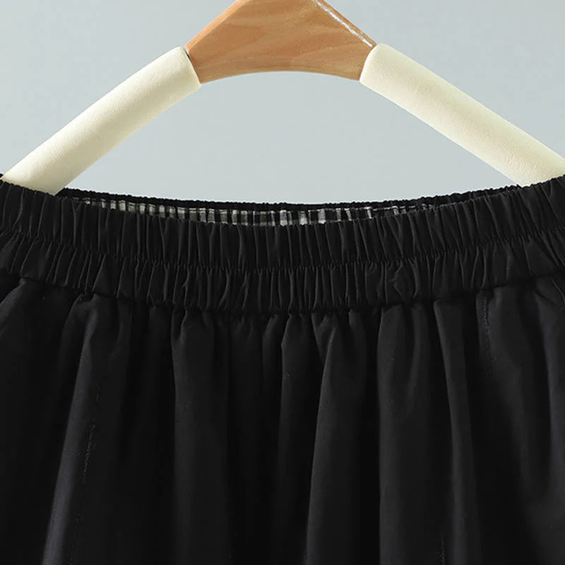 Buddha Stones Straight Lines Stripes Cotton Women's Harem Pants With Pockets