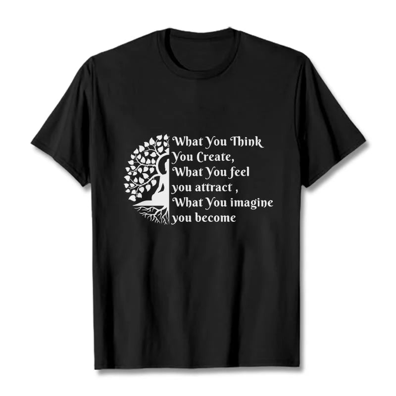 Buddha Stones Half-meditation Buddha Tree Tee T-shirt
