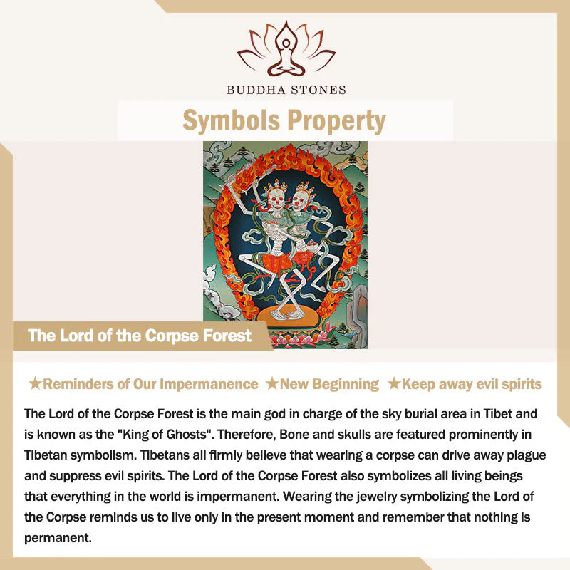 Buddha Stones Tibetan Skull The Lord Of The Corpse Forest Keep Away Evil Spirits Necklace Pendant