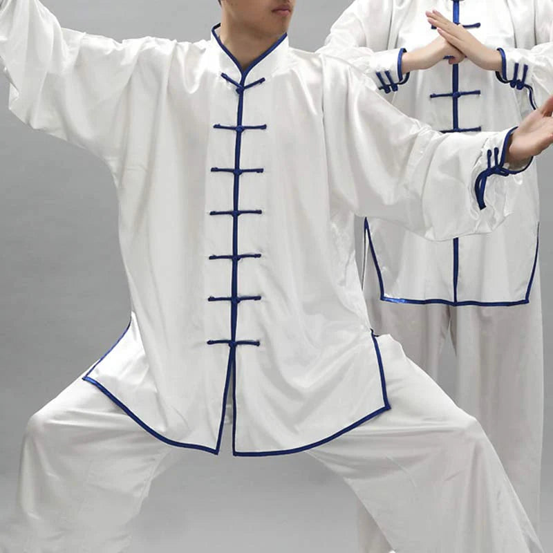 Buddha Stones Simple Pattern Meditation Prayer Spiritual Zen Tai Chi Qigong Practice Unisex Clothing Set