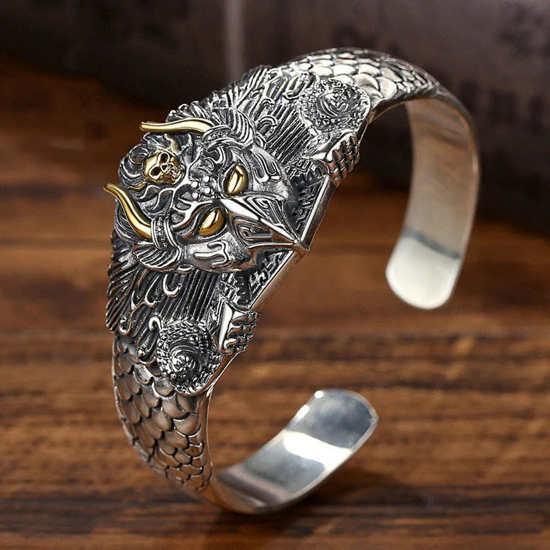 Buddha Stones Tibetan Garuda Bird Wisdom Protection Bracelet Bangle